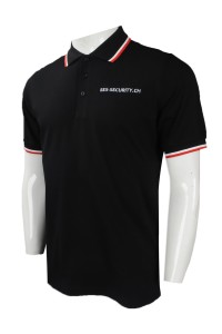 P911 團體訂做男裝短袖Polo恤 網上下單男裝短袖Polo恤 瑞士 SES-Sercurity 男裝短袖Polo恤專營店     黑色